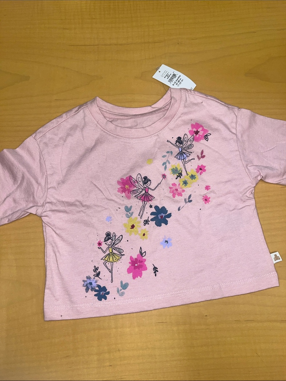 Baby Gap Pink Fairy Floral Tee